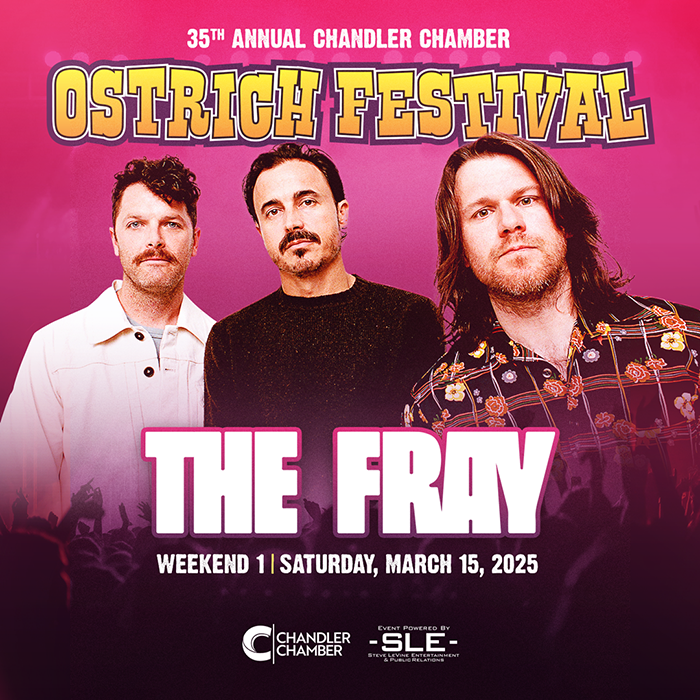 The Fray on Saturday, March 15, 2025 at the Ostrich Festival!